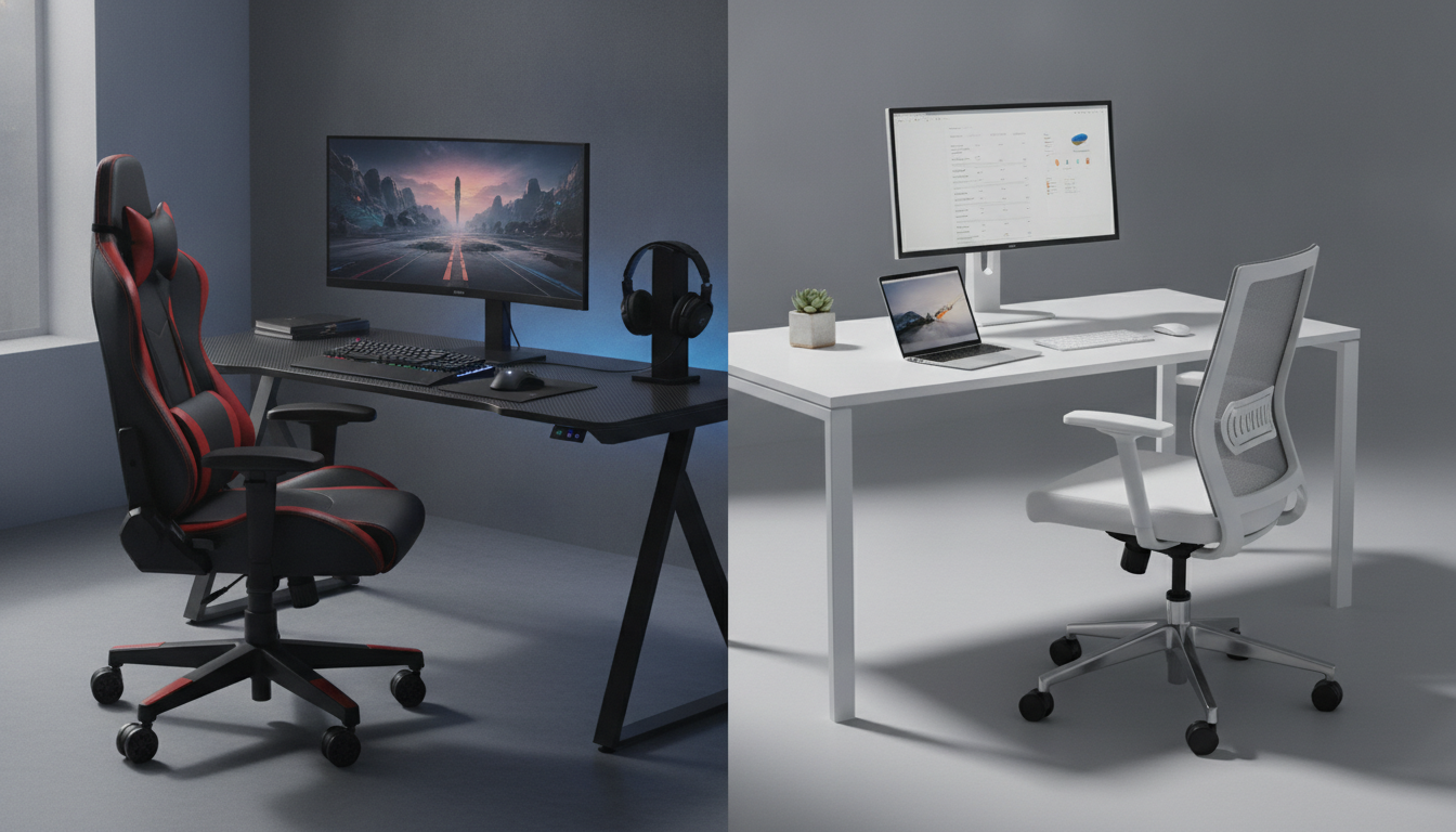 Cadeira gamer vs escritório: qual é melhor para você - Qual escolher conforme o seu perfil