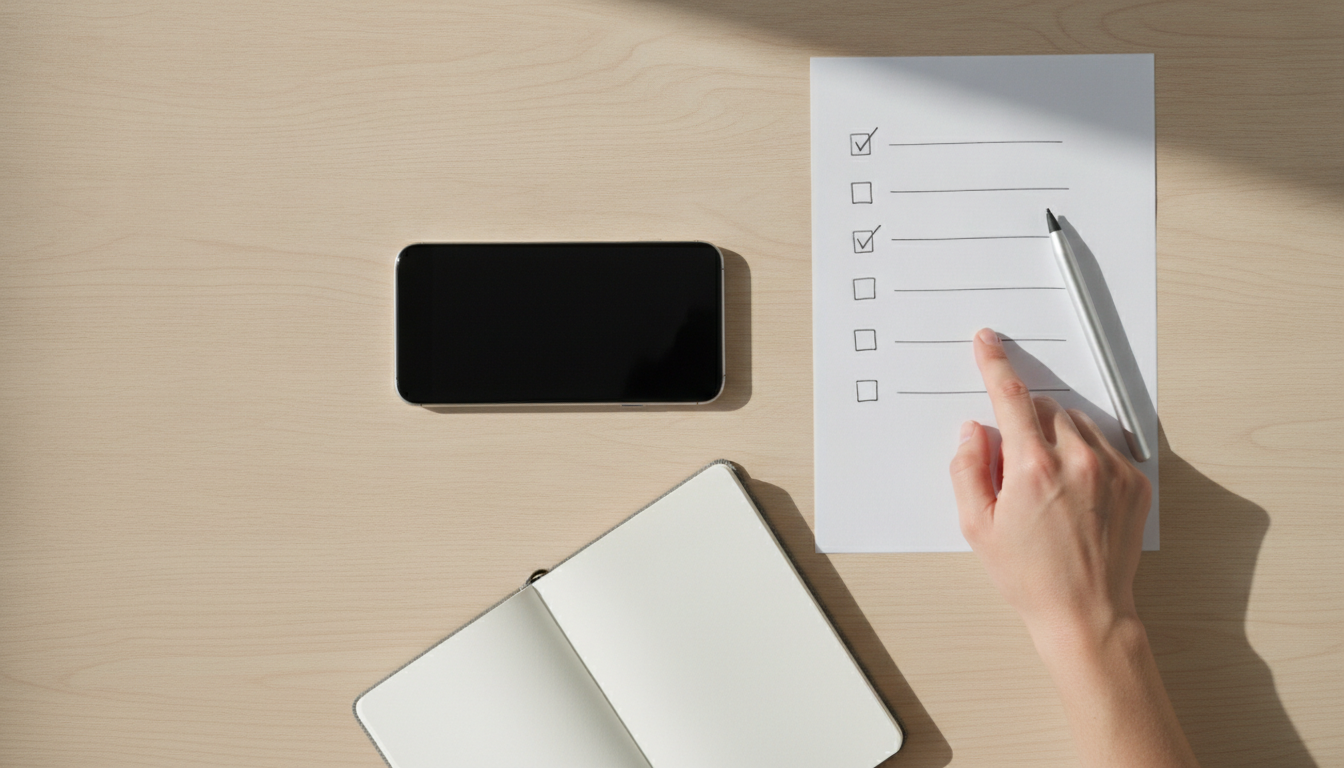 Celular para trabalho em 2026: como escolher o modelo certo - Como montar o checklist final antes de comprar